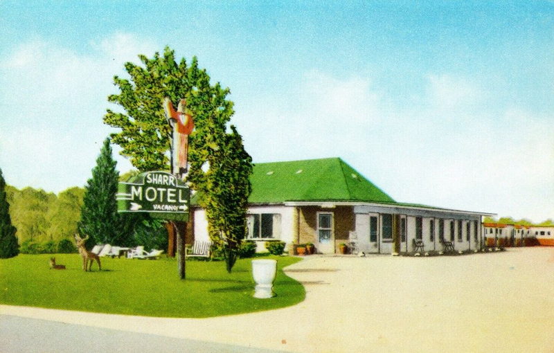 Sharr Motel - Old Postcard (newer photo)